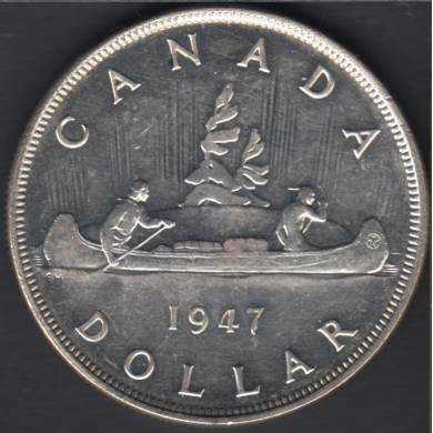 1947 - Pointed 7 - Triple HP - AU - Canada 1 Dollar