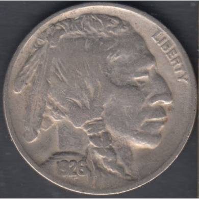 1926 - Fine - Indian Head - 5 Cents USA