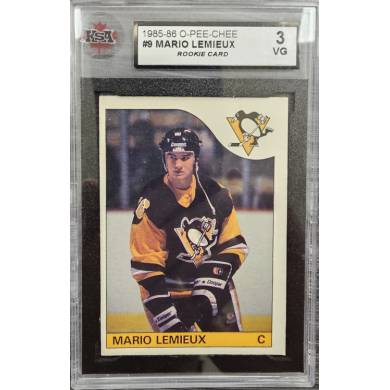 1985-86 O-Pee-Chee #9 Mario Lemieux Penguins Rookie KSA 3 VG