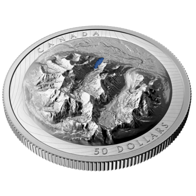 2021 - $50 - Pure Silver EHR Coin  Lake Louise