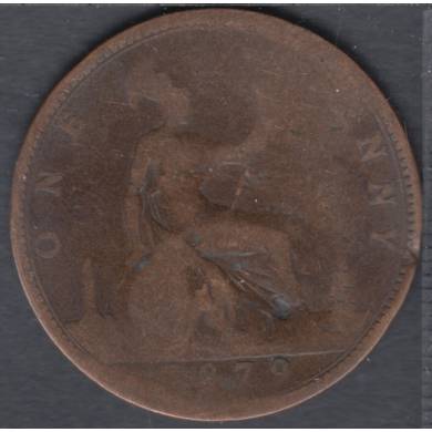 1876 - 1 Penny - Rim Nick - Great Britain