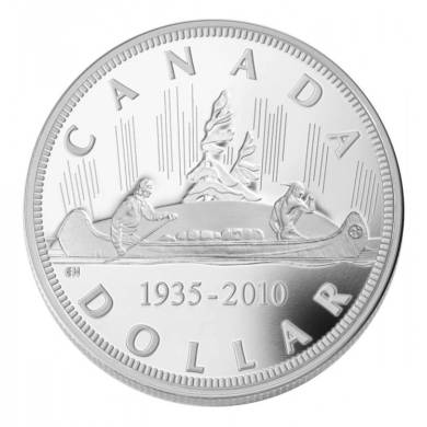 2010 Edition limitée Dollar en Argent Epreune Numismatique 1935-2010