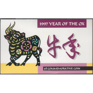 1995 - $5 - Year of the OX - Marshall Islands