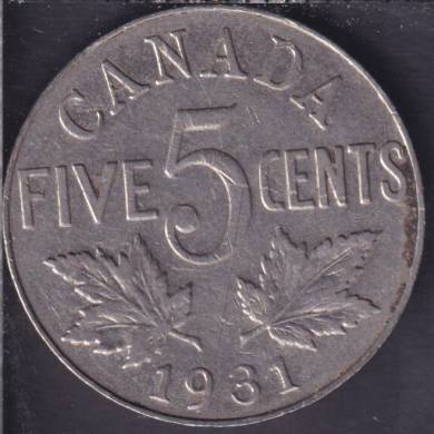 1931 - VF - Canada 5 Cents