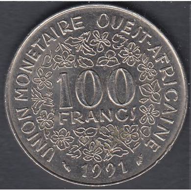1991 - 100 Francs - Afrique de l'Ouest États