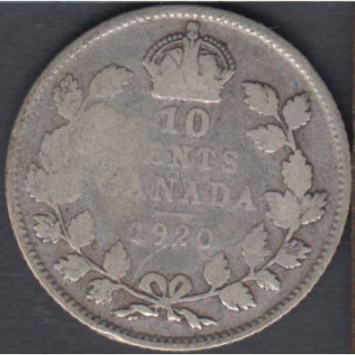 1920 - VG - Canada 10 Cents