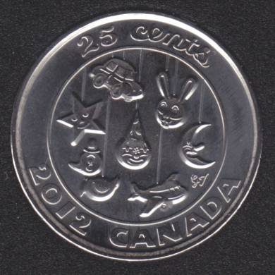 2012 - B.Unc - Bb - Canada 25 Cents