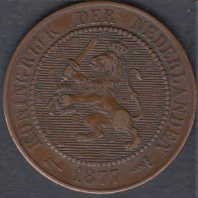 1877 - 2 1/2 Cent - VF - Netherlands