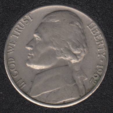 1962 D - EF - Jefferson - 5 Cents