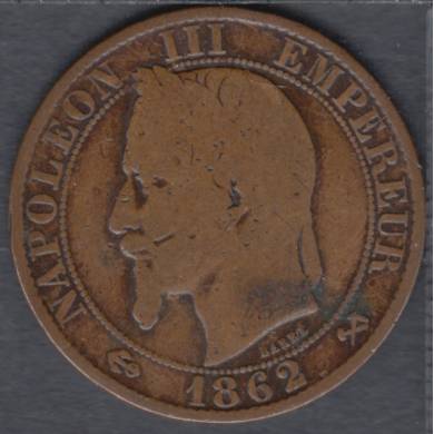 1862 k - 5 Centimes - France