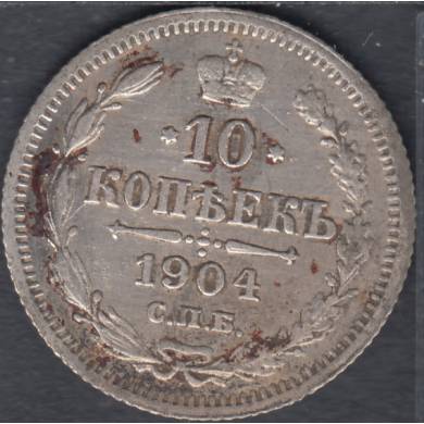 1904 - 10 Kopeks - Russie