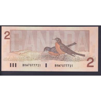 1986 $2 Dollars - UNC - Thiessen Crow - Prfixe BRW