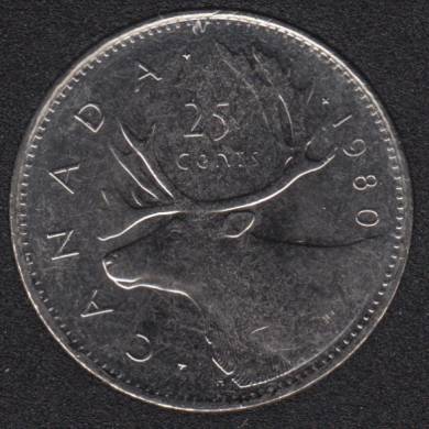 1980 - B.Unc - Canada 25 Cents