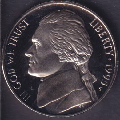 1995 S - Jefferson - Proof - 5 Cents USA