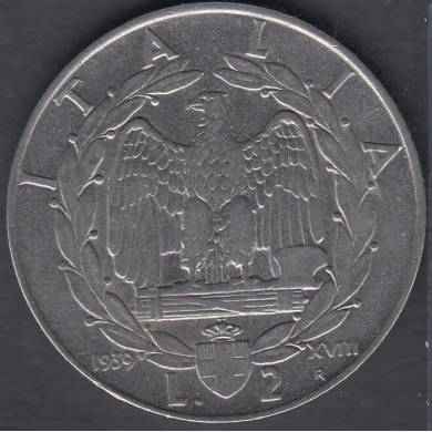 1939 R - 2 Lire - Magnetic - Italy