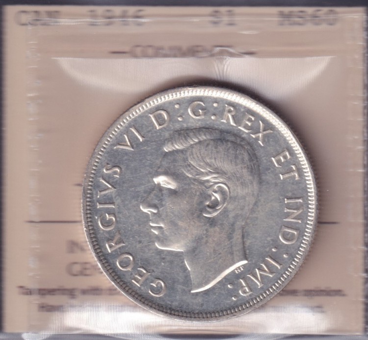 1946 - MS 60 - ICCS - Canada Dollar