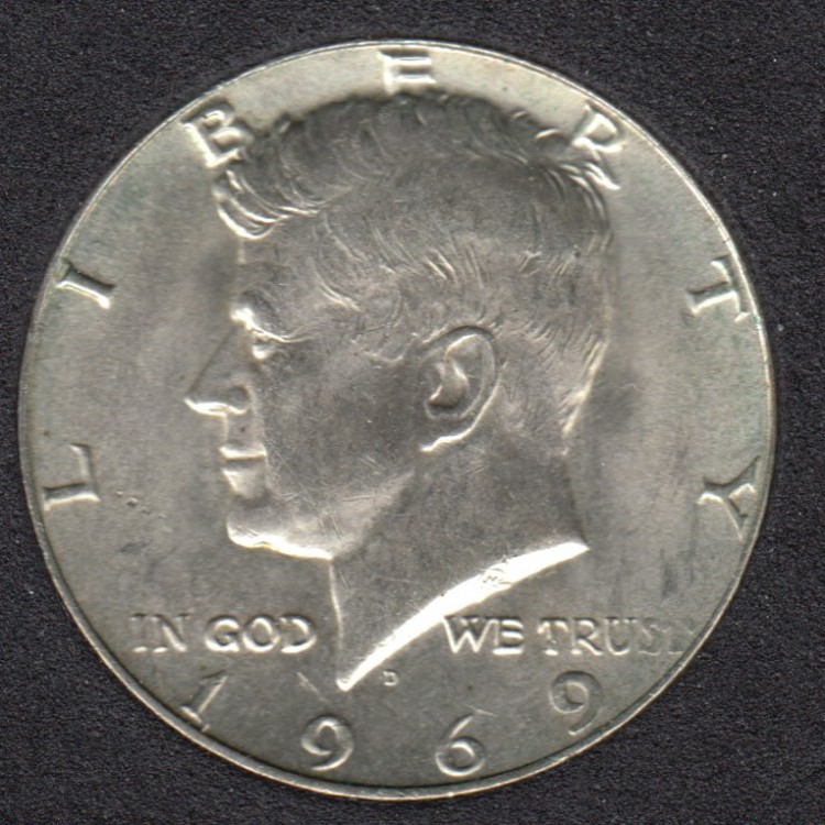 1969 D - Kennedy - 50 Cents
