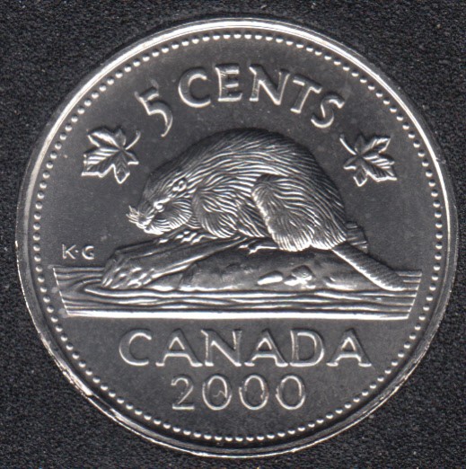 2000 P - B.Unc - Canada 5 Cents