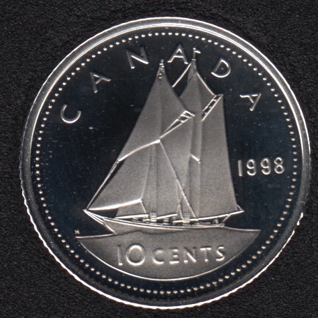 1998 - Proof - Argent - Canada 10 Cents