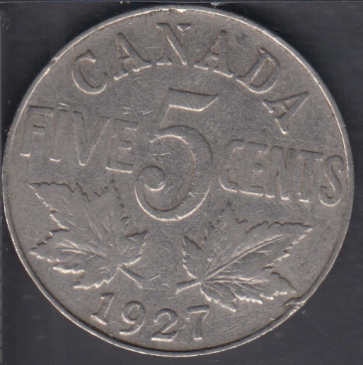 1927 - Fine - Canada 5 Cents