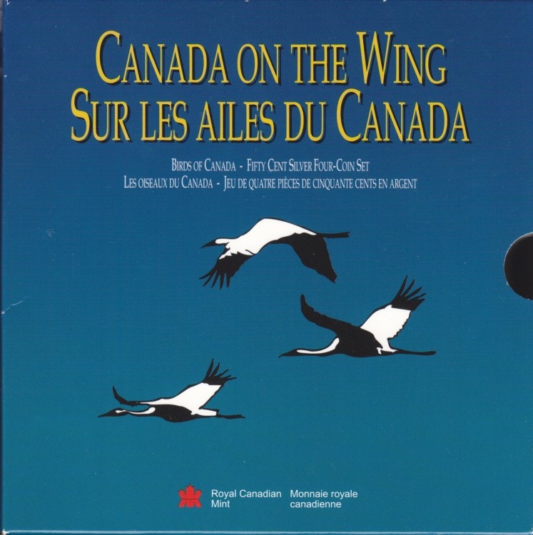 1995 Ensemble Epreuve Numismatique Les Oiseaux du Canada 50 cent