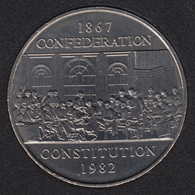 1982 - B.Unc - Constitution - Nickel - Canada Dollar