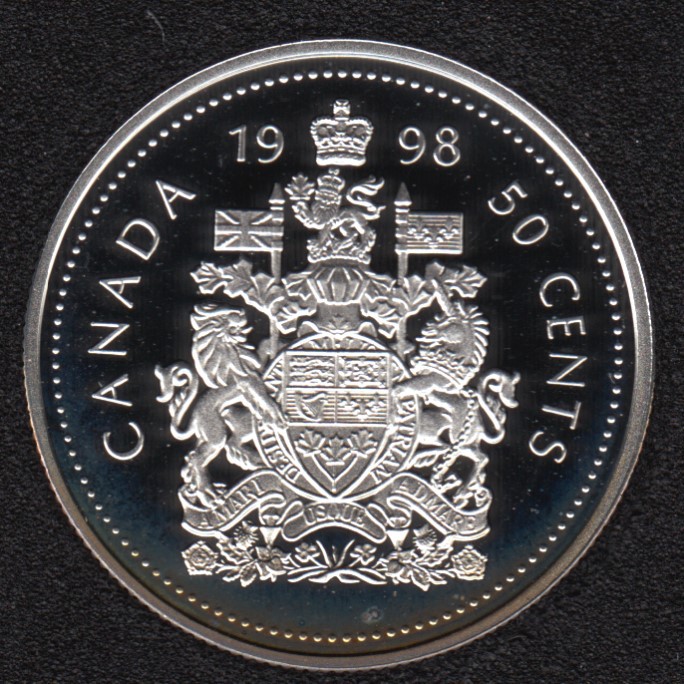 1998 - Proof - Silver - Canada 50 Cents