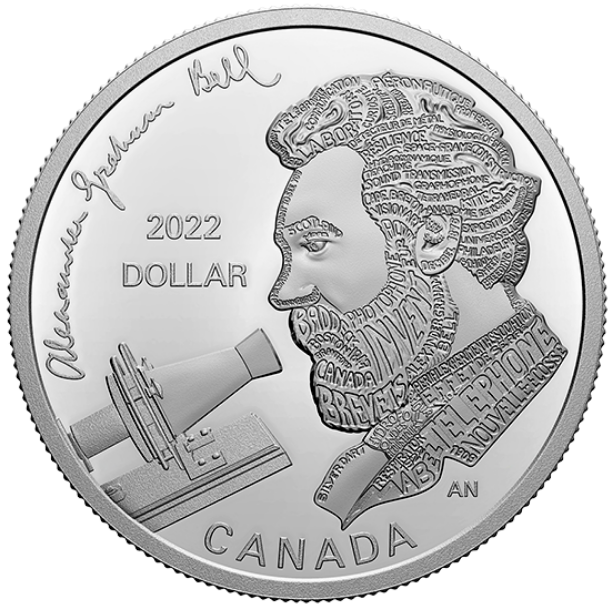 2022 - $1 - Proof Silver Dollar – Alexander Graham Bell: Great Inventor