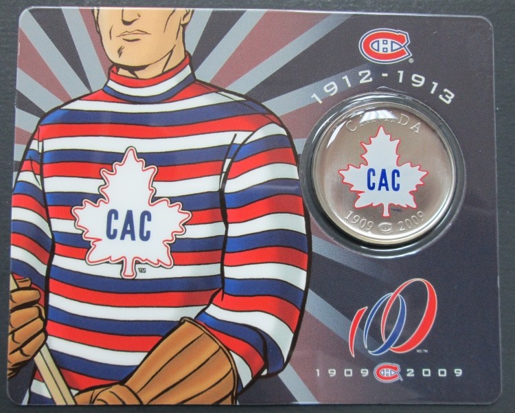 Montreal Canadiens Jersey Logo (1913) - CAC maple leaf logo on a