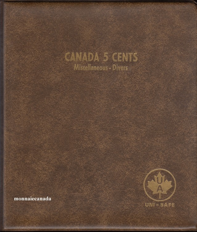 Uni-Safe Coin Album Canada 5 Cents Miscellaneous