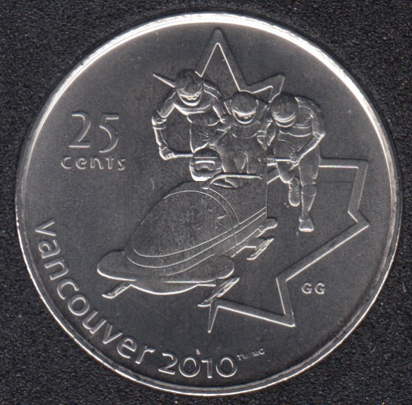 2008 - #4 B.Unc - Bobsleigh - Canada 25 Cents