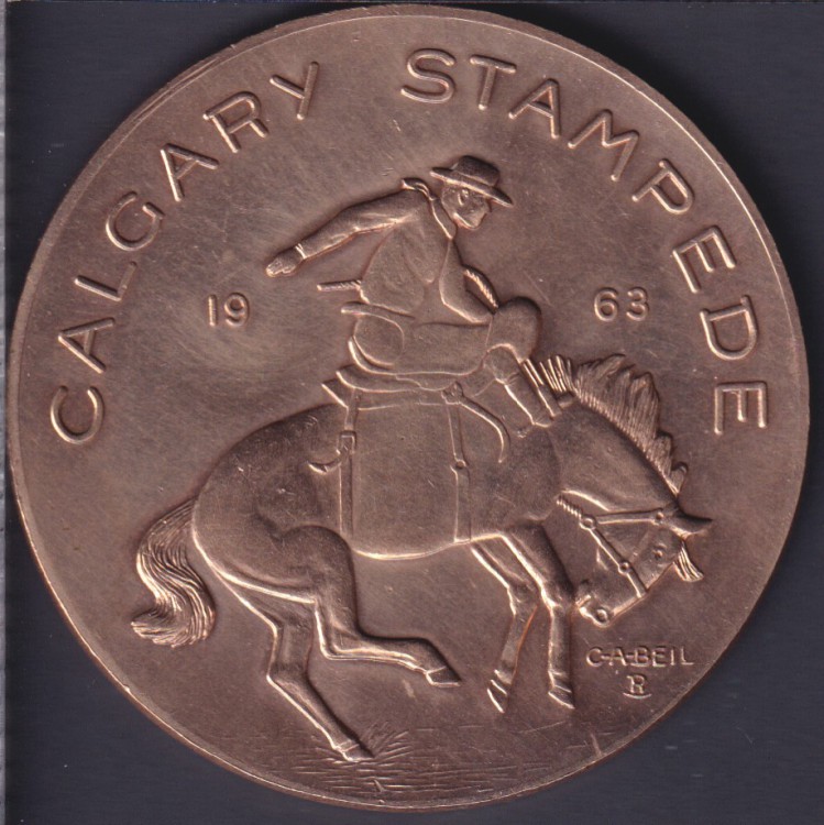 1963 Calgary Stampede - Souvenir Dollar - 38mm