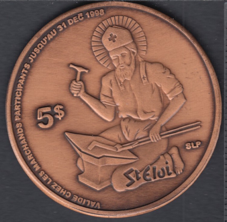 Saint-Éloi - 1998 - 1848 - 150° Ann. - Saint-Éloi - $5 Trade Dollar