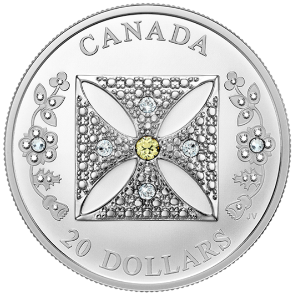 2022 - $20 - 1 oz. Pure Silver Coin – Her Majesty Queen Elizabeth II's Diamond Diadem