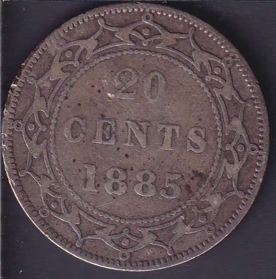 NewFoundland - 1885 - VG - 20 Cents