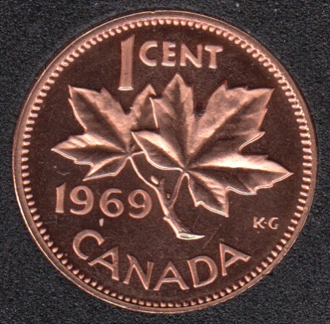 1969 - Proof Like - Canada Cent