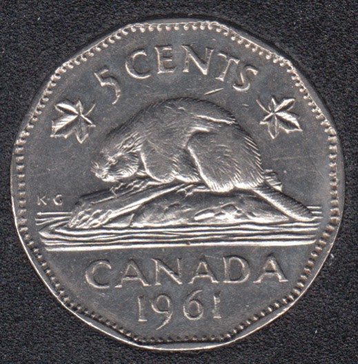 1961 - Canada 5 Cents - Canada Coins