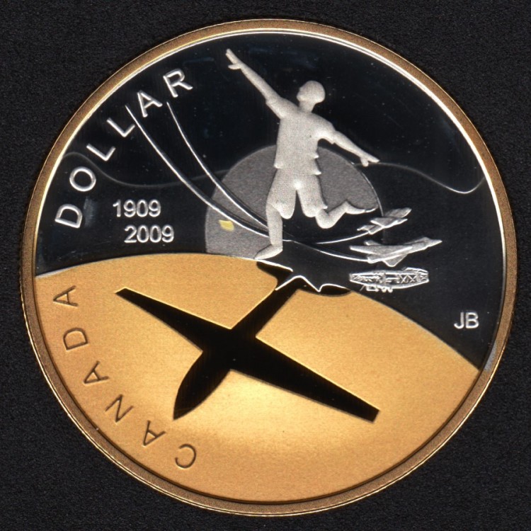 2009 - Proof - Silver - Gold Plated - Canada Dollar