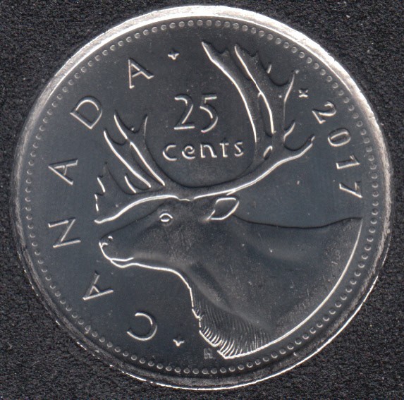 2017 - B.Unc - Caribou - Canada 25 Cents