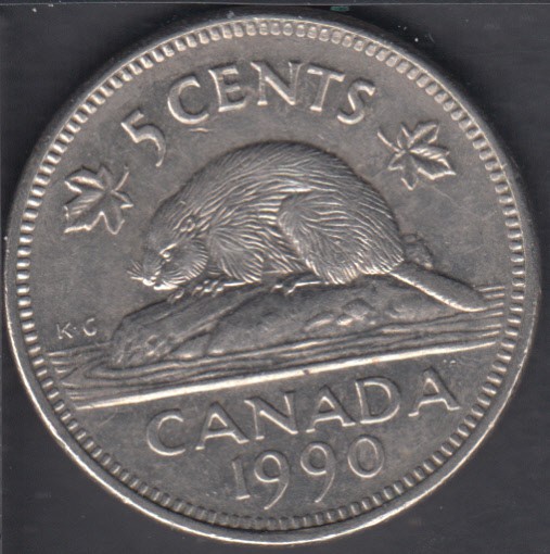 1990 - Bare Belly - Canada 5 Cents