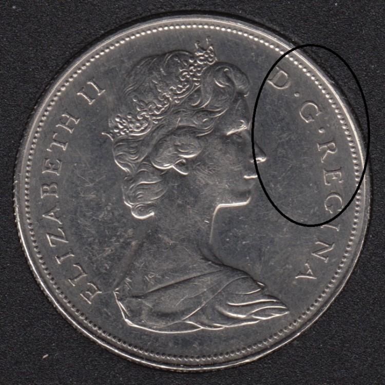 1968 - B.Unc - Double 'D R REG' - Nickel - Canada Dollar