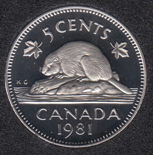 1981 - Proof - Canada 5 Cents - Canada Coins