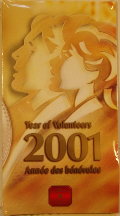 2001 P - 10 Cents - Year of Volunteers - Silver Sterling Special Edition