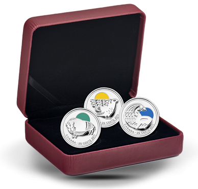 2011 - 25 Cents - Sterling Silver Coin Set - Our Legendary Nature