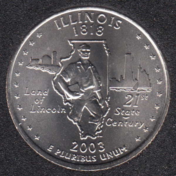 2003 P - Illinois - 25 Cents