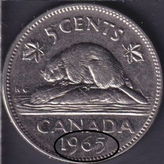 1965 - Double Date - Canada 5 Cents