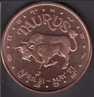Taurus - 1 oz .999 Fine Copper