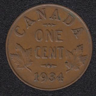 1934 - VF - Canada Cent