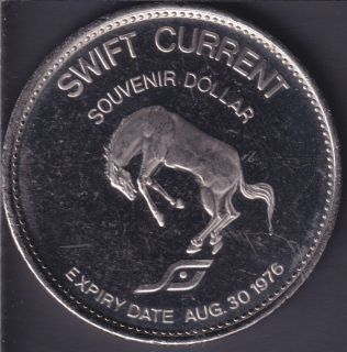 1976 Swift Current - Saskatchewan Summer Games - Souvenir Dollar - 33mm