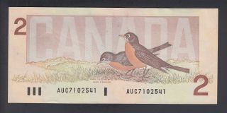 1986 $2 Dollars - AU - Crow Bouey - Prefix AUC